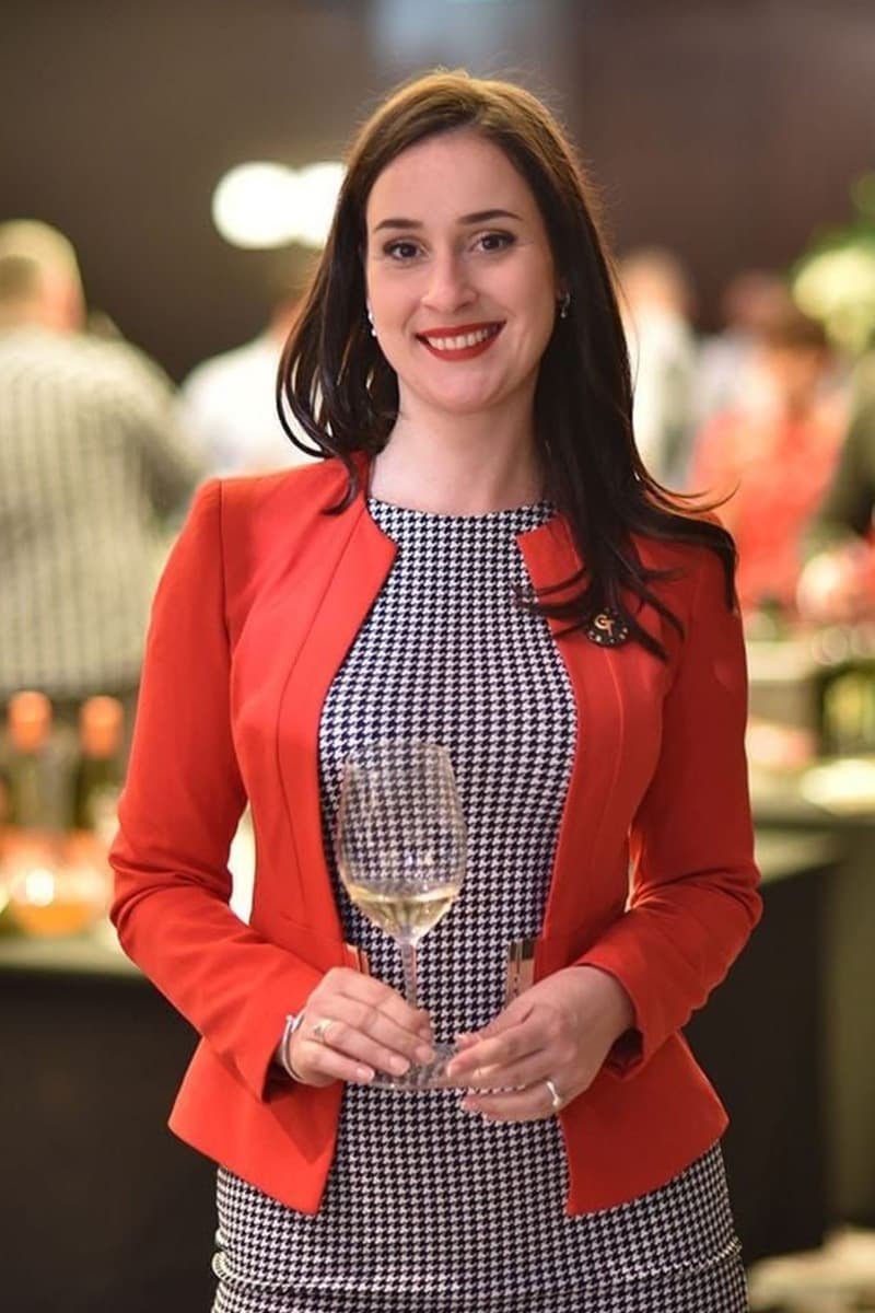Marina at wine event